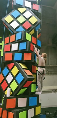 Rubic's Cube Kletterturm