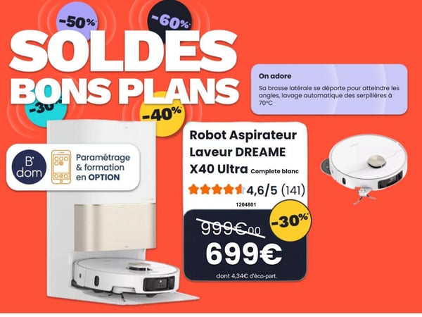 robot aspirateur laveur Dreame Montauban