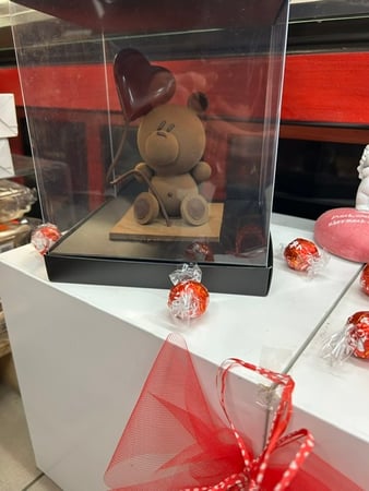 Orsetto San Valentino confezionato da Davide ( pasticceria Gabbani)