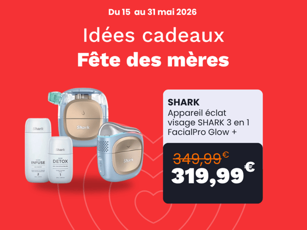 Appareil éclat visage SHARK 3 en 1 FacialPro Glow +