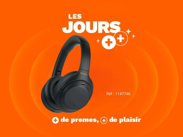 Votre Casque SONY WH-1000XM4 Noir chez Boulanger La Valentine; proche d'Allauch.
