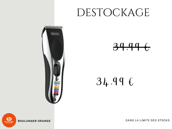 Tondeuse cheveux Wahl Colorpro cordless clipper silver edition