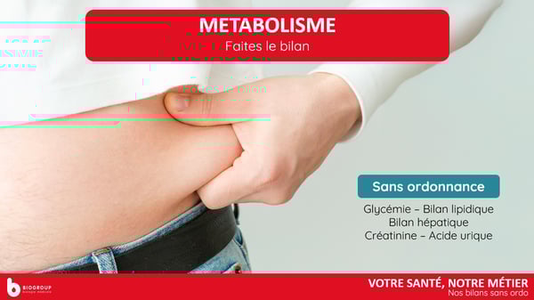 Biogroup - Bilans sans Ordo - Métabolisme