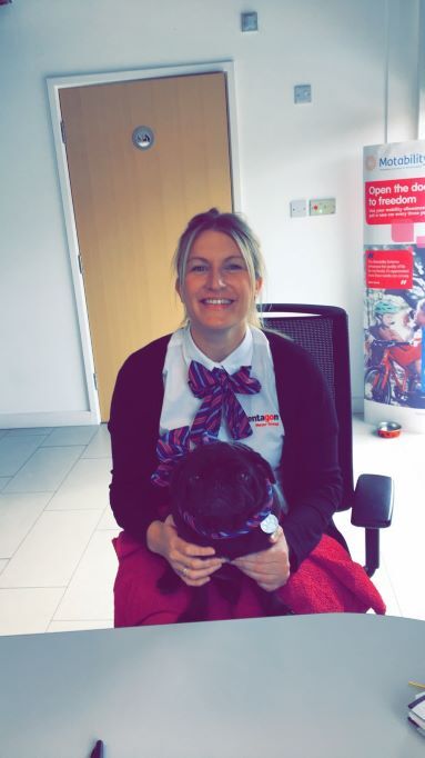 Meet Heather, who has been a part of the team since June 1998, when she walked through our doors at the age of 16. She’s been our Motability Specialist since 2004 delivering over 6000 vehicles! 
When not looking after our customers, she enjoys spending time with her family, friends, and beloved Pug Winnie, who sometimes comes to work to help out!
