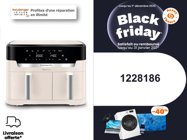 airfryer moulinex offre black friday boulanger limoges