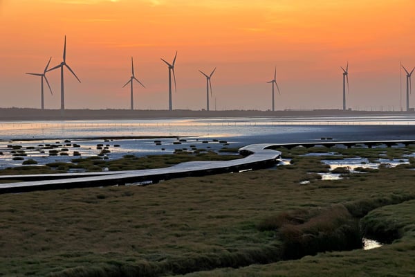 Gaomei Wetland in Taichung