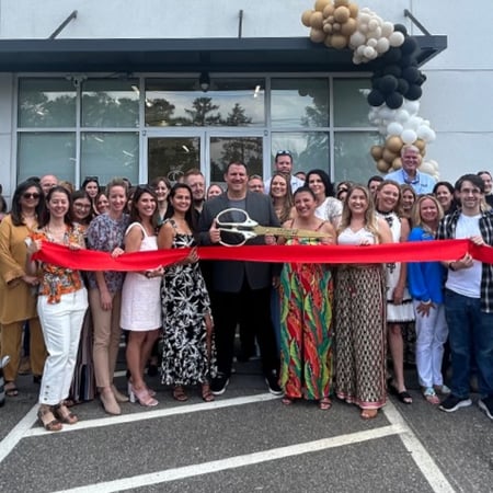 Grand opening ribbon cutting at the new California Closets showroom in Raleigh, NC