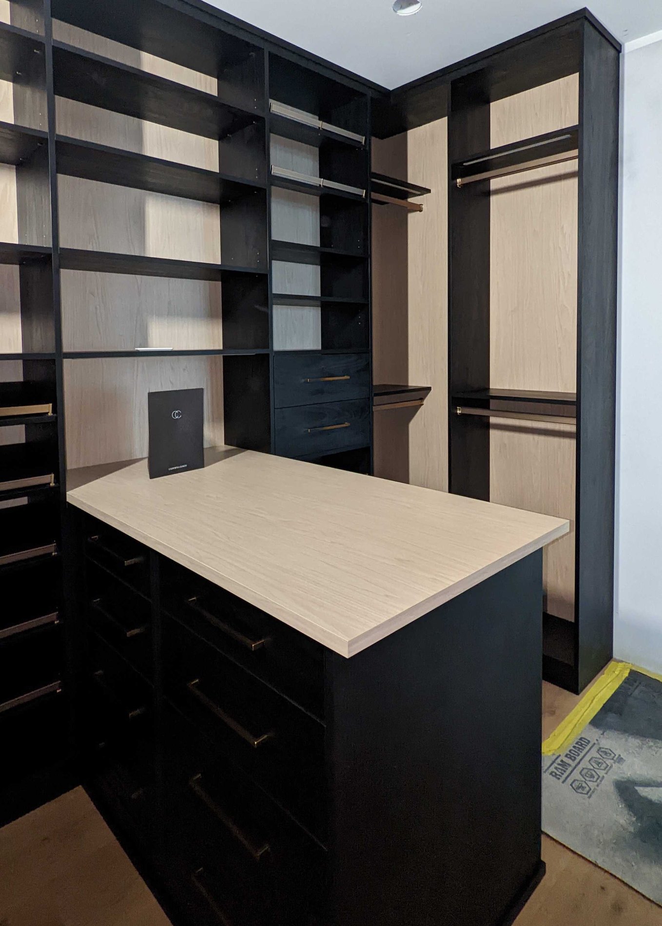 custom built locally made walk in closet