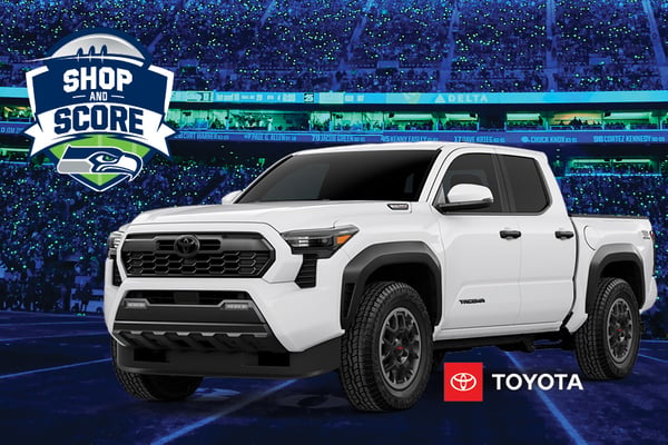 shop and score grand prize Toyota tacoma