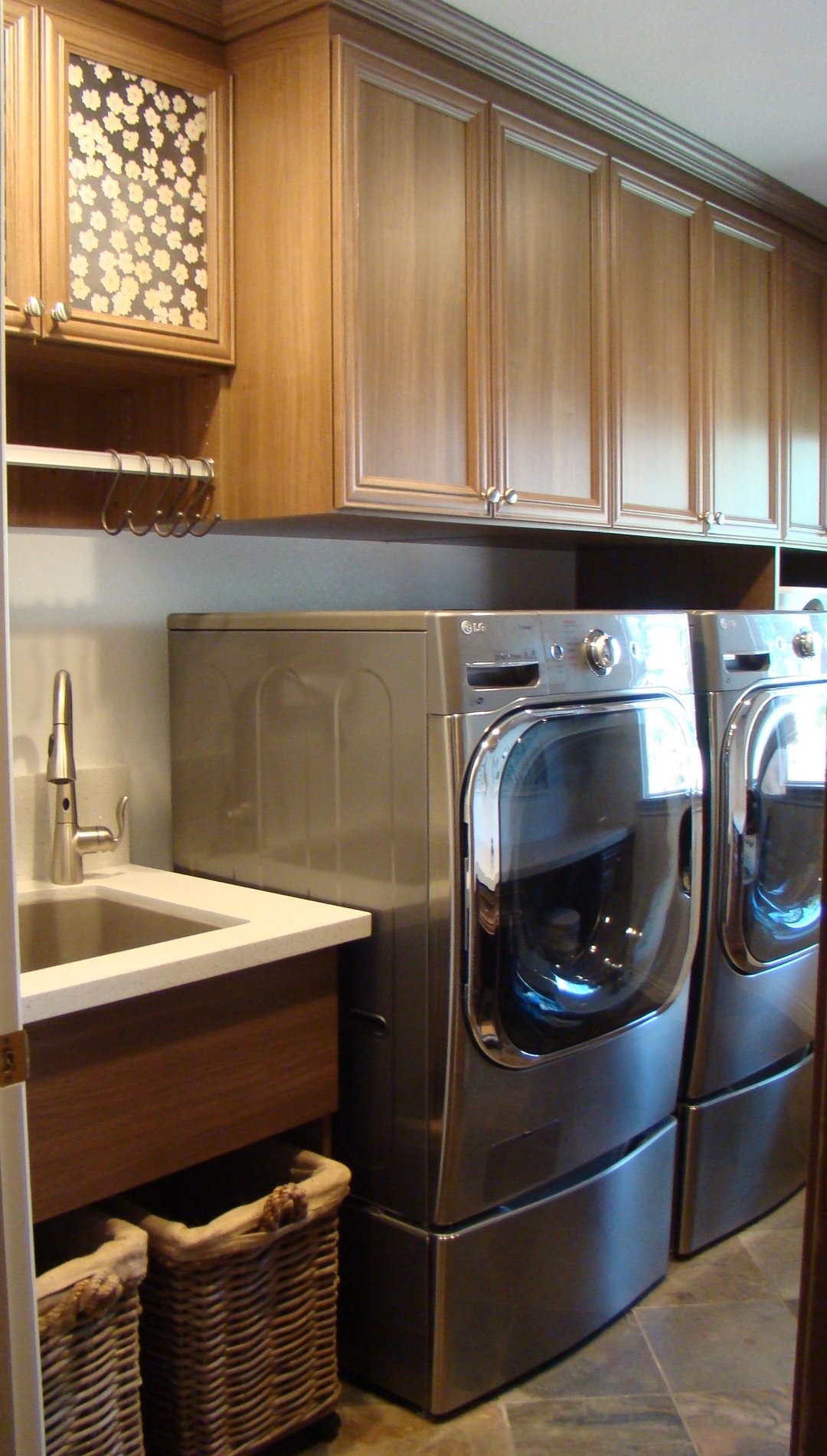 Locally built laundry room