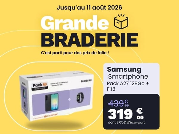 Smartphone SAMSUNG Pack A27 5G 128Go + Fit3