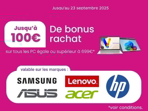 Bonus rachat !