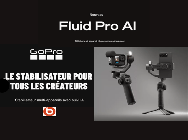 🎥Découvrez le Fluid Pro AI : le stabilisateur GoPro pensé pour tous les créateurs
