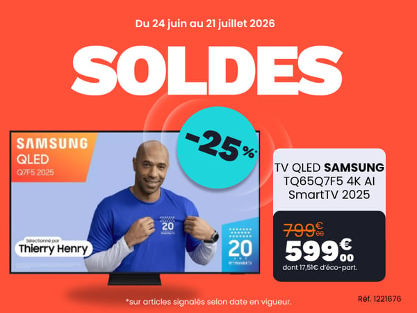 TV QLED SAMSUNG TQ65Q7F5 4K AI SmartTV 2025