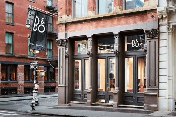 Bang & Olufsen Soho store in 121 Spring St., New York