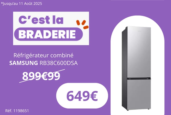 Réfrigérateur combiné SAMSUNG RB38C600DSA