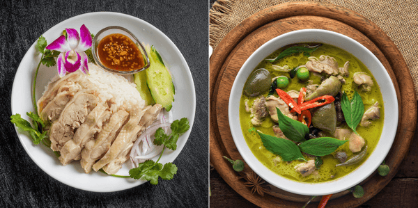 カオマンガイのイメージ／グリーンカレーのイメージ