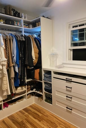Classic White Walk-In Closet