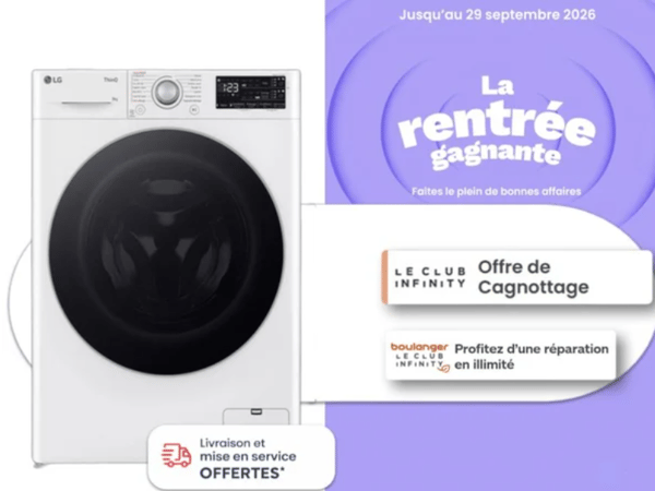 Envie d'une promo en lave-linge LG à Boulanger Poitiers ? Profitez de la livraison & de la mise en service OFFERTES pour acquérir cette machine à laver LG à Boulanger Poitiers Sud