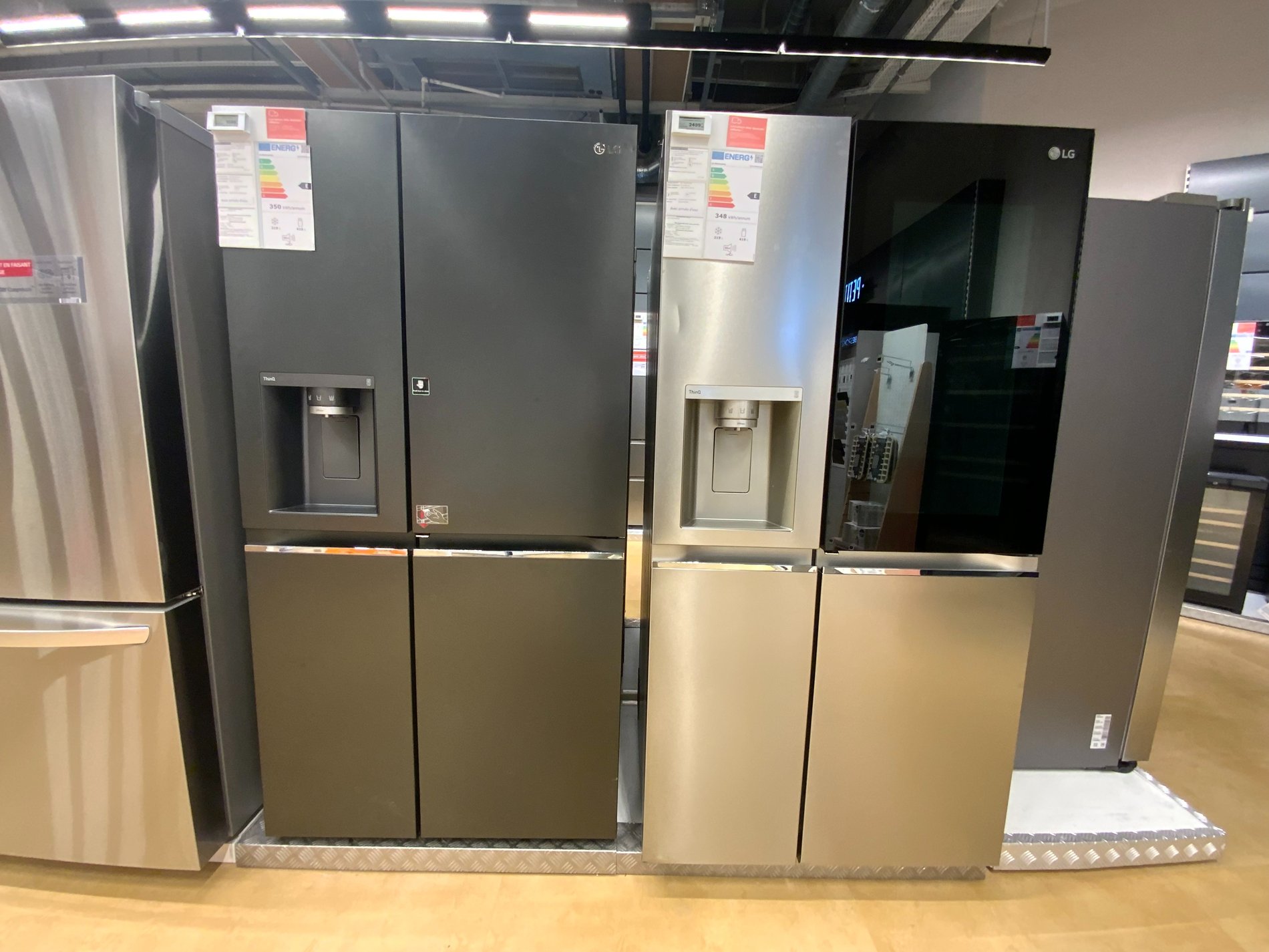 Réfrigérateur américain LG chez Boulanger La Valentine