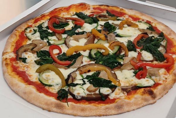 Pizza vegetariana + porcini