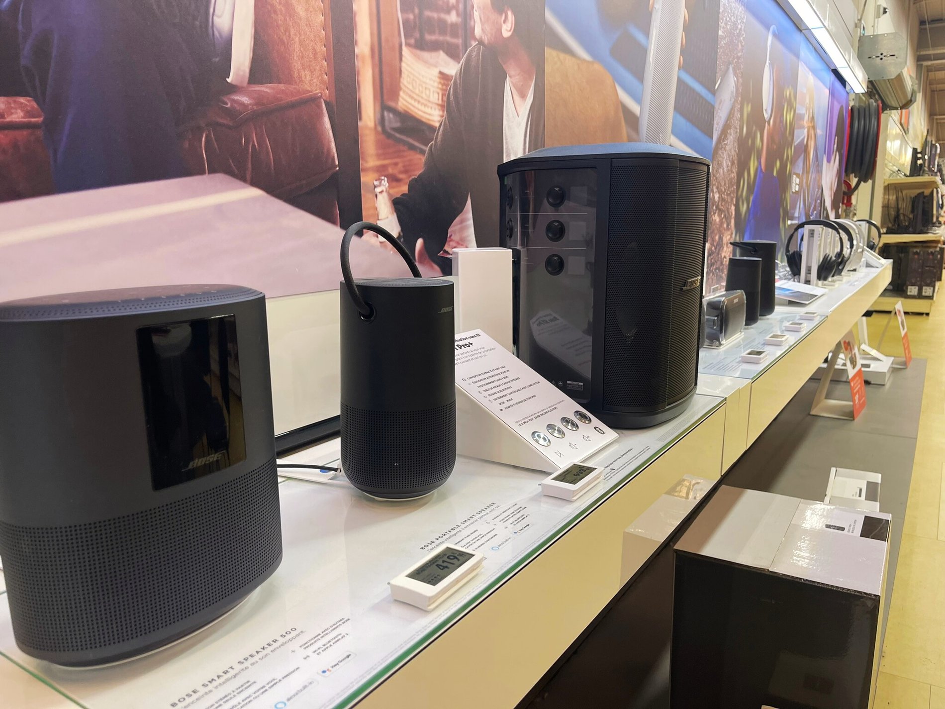Enceintes connectées Bose chez Boulanger Dijon Toison d'Or