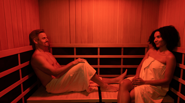 infrared sauna at Woodhouse Spa
