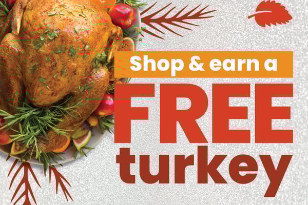 Shop and earn a free turkey