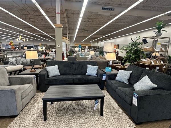 Decatur Slumberland Furniture living room section