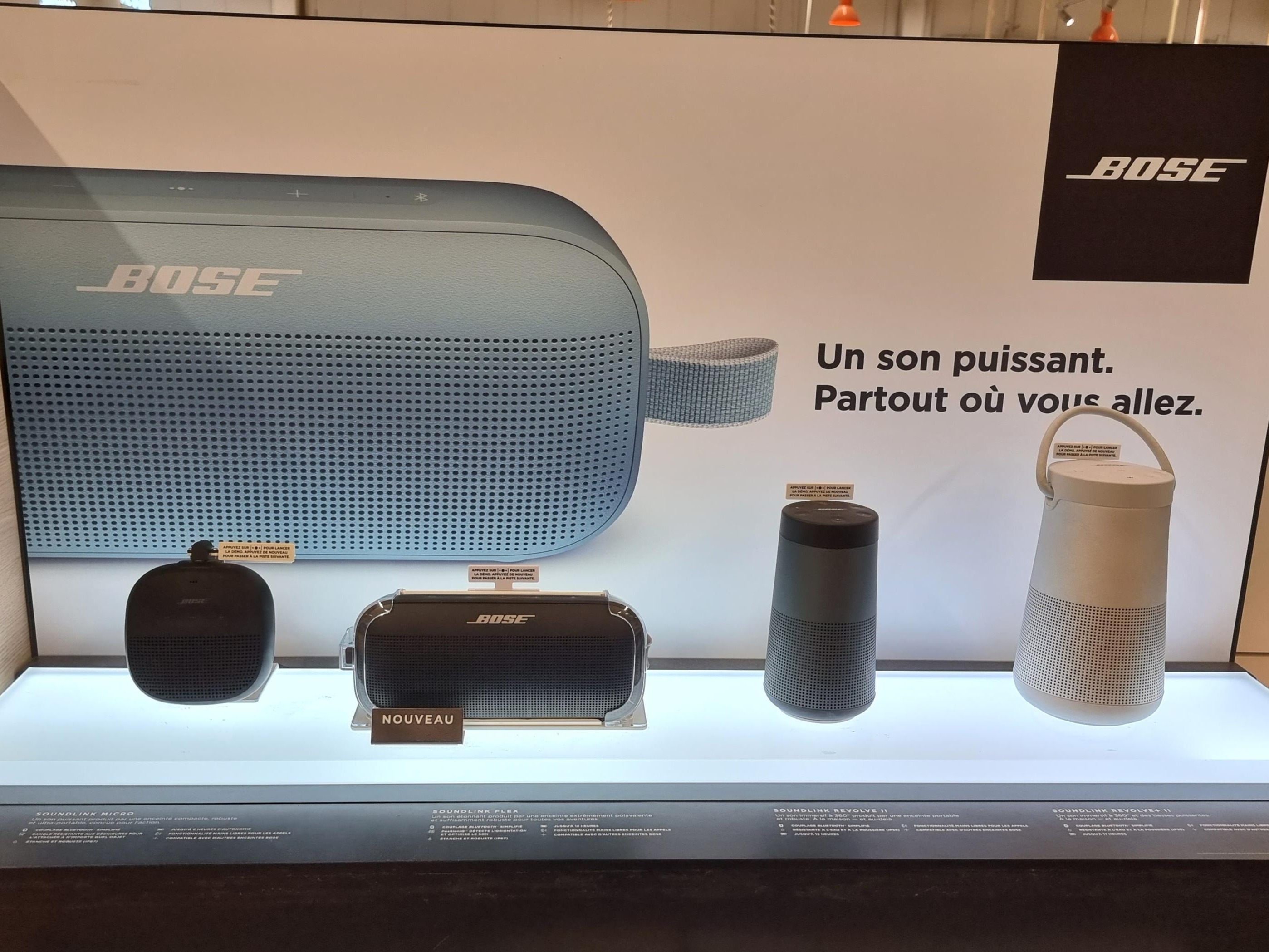 enceinte bose qualité bon son mobilité autonomie