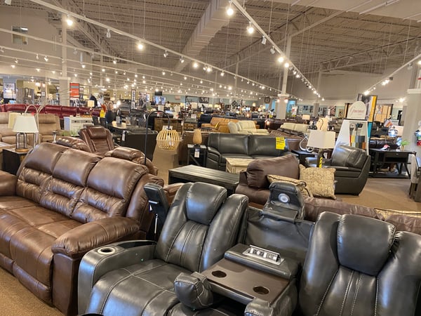 Motion Sofas at Slumberland Furniture Store in Minot,  ND