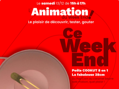 🍳 Animation spéciale Cookut chez Boulanger – Samedi 13 décembre