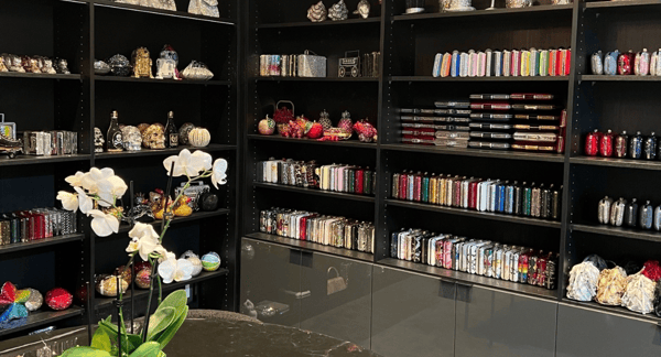 California Closets Brooklyn NY MTA closet drawer organizer small walk in closet ideas luxury closet custom cabinets purse collection displayed shelving and drawer organization