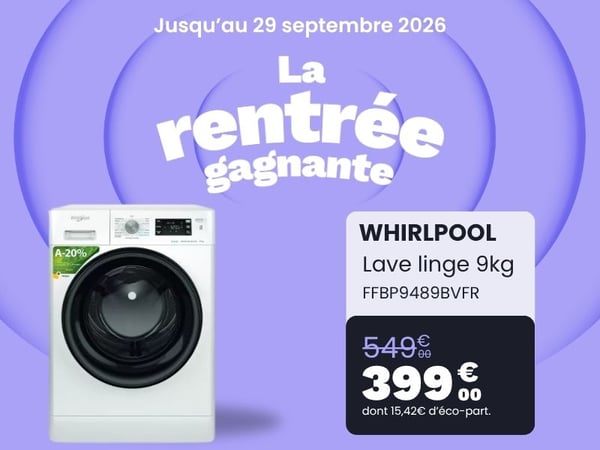 Lave linge hublot WHIRLPOOL FFBP9489BVFR