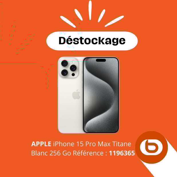 boulanger 
boulanger belfort
boulanger andelnans 
iphone 
apple
smartphone
15 pro max
titane
titane blanc 
256go
offre
déstockage