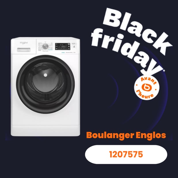 Lave linge hublot WHIRLPOOL FFBP9489BVFR en promo dans votre magasin boulanger englos