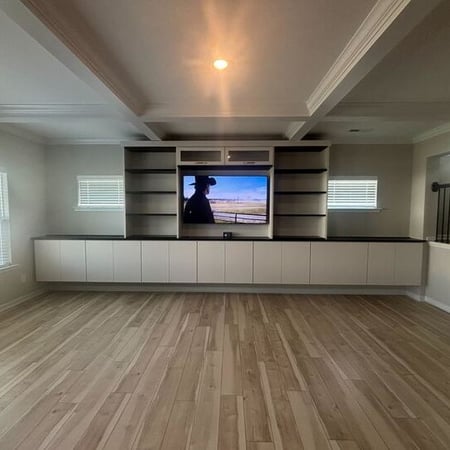 Greensboro - Custom closets - media center