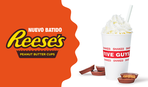 FIVE GUYS BATIDO - REESE’S PEANUT BUTTER CUPS