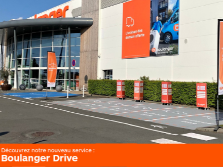 L'espace drive Boulanger Roncq-Tourcoing pour récupérer vos commandes.