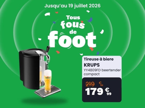 Tireuse à bière KRUPS YY4809FD beertender compact
