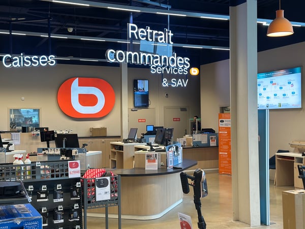 les caisses, le retrait commandes et le service après vente de votre magasin Boulanger Colmar