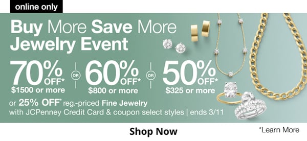 Buy More, Save More on Jewelry at JCPenney!