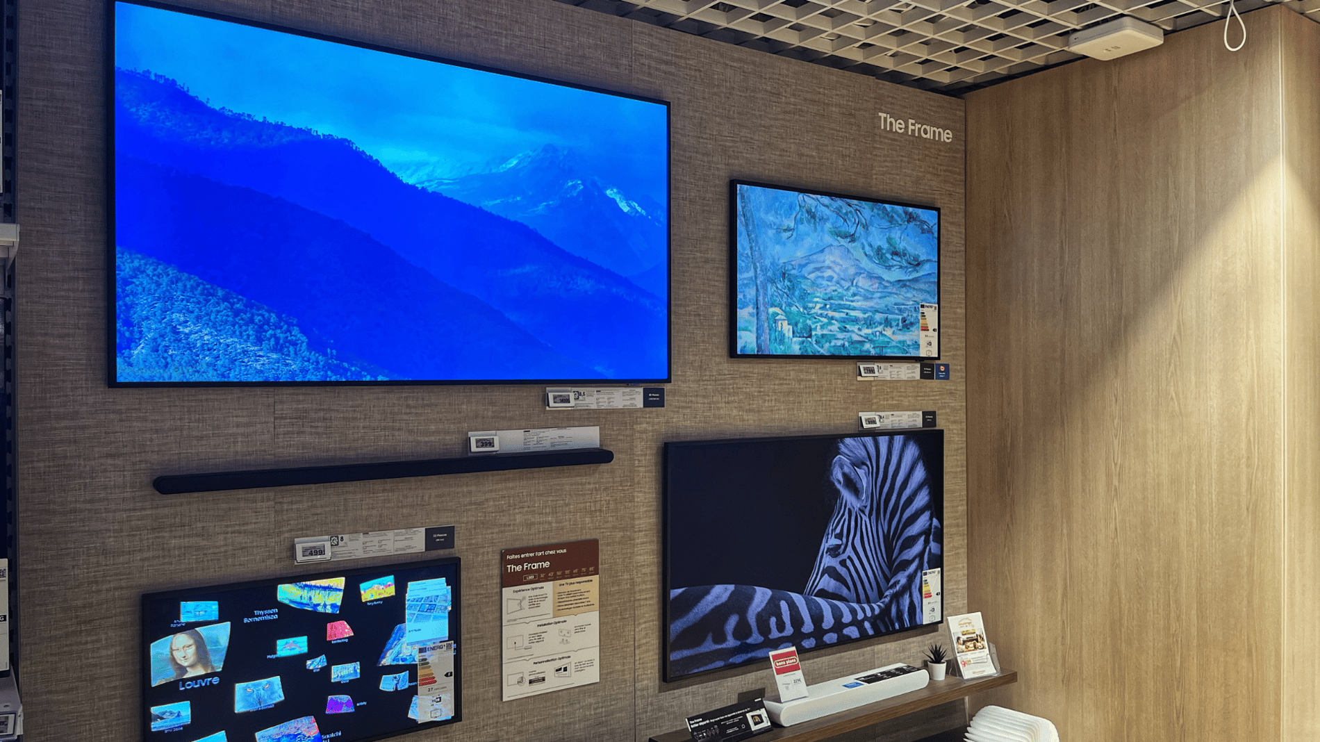 MURAL SAMSUNG THE FRAME CHEZ BOULANGER NICE CAP 3000