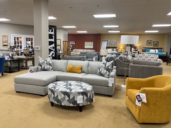 Slumberland Furniture Store in Marshfield,  WI - Gray Sectional