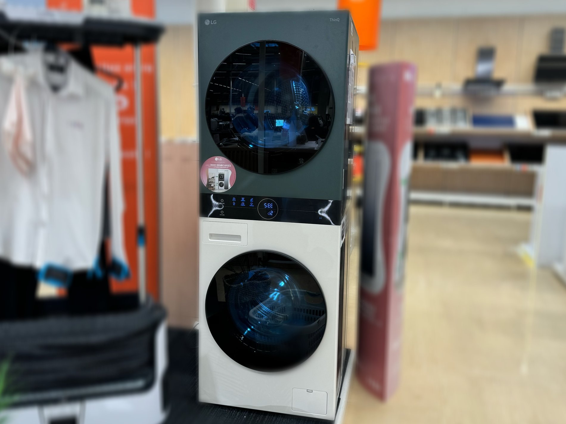 lave linge et sèche linge lg washtower dans votre magasin boulanger st quentin fayet