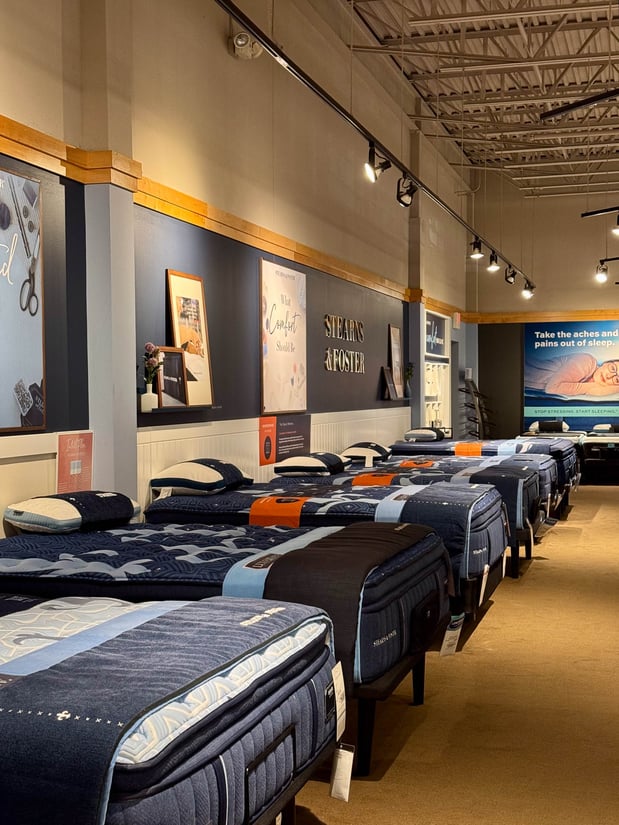 Woodbury Slumberland Furniture mattress section