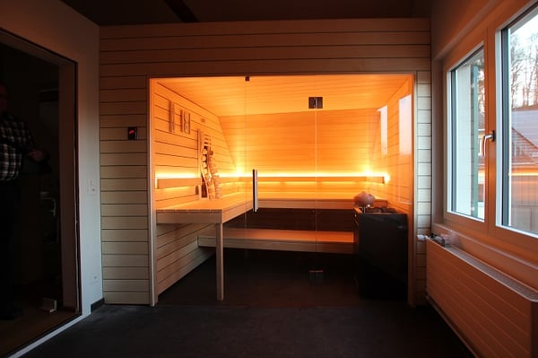 Sauna in Dachschräge