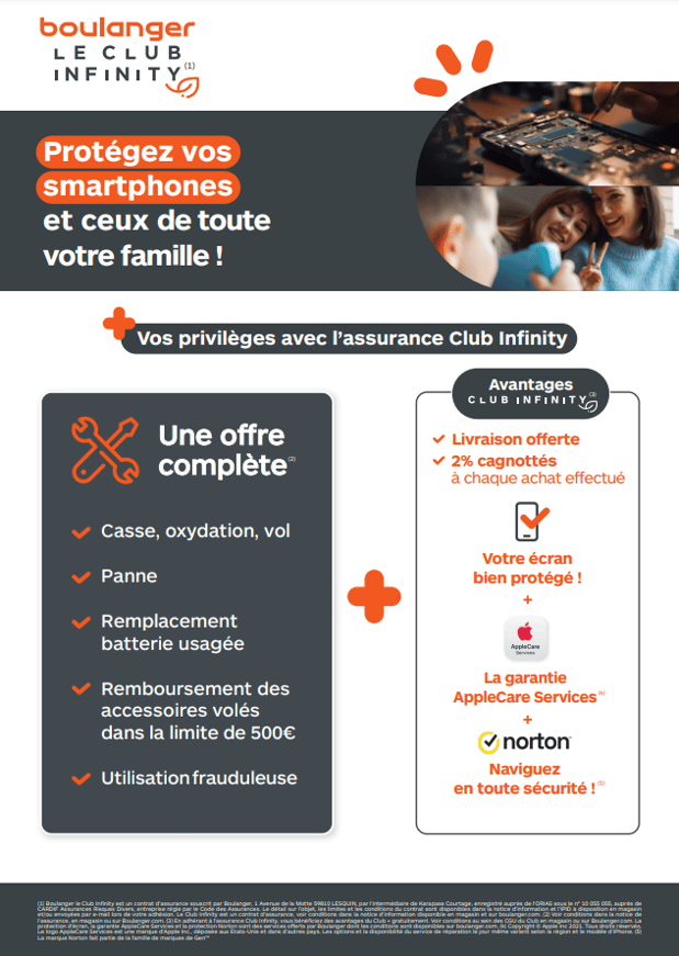 Protégez vos smartphones et ceux de toute votre famille ! - Boulanger Le Club Infinity