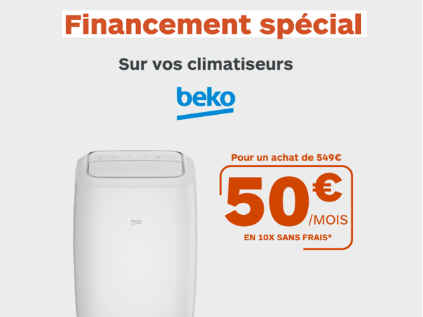 Payer vos climatiseurs BEKO en 10x sans frais dans votre magasin Boulanger Saint Etienne Villars