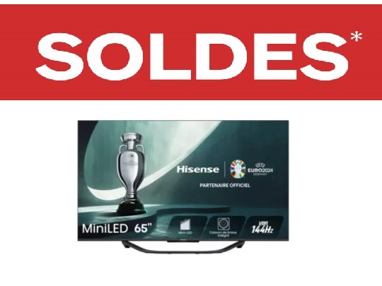 TV HISENSE MiniLED 65U7KQ 2023 - Boulanger Pontault-Combault